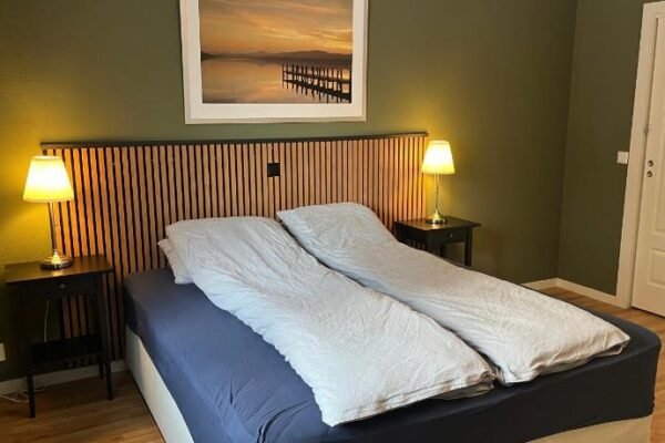 Stue, soverom og bad