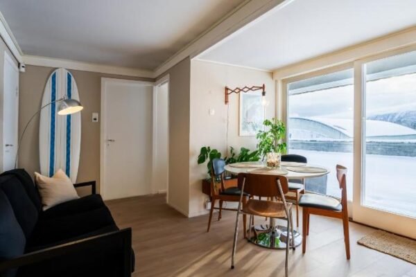 Fjord view apartment in Alesund with free parking
