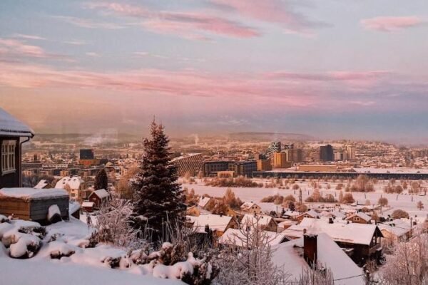 Apartment in Lillestrøm with free parking and great view, sleep 3 people