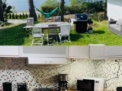 Nice Apartment with1 bedroom Separate living room with a sofa bed and a tiny kitchen a bathroom loca