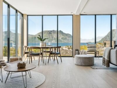 Designhytte med jacuzzi sentralt i Lofoten