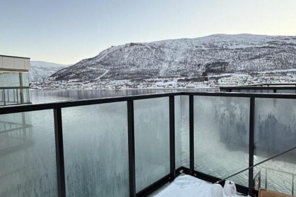 Tromso city center ocean view