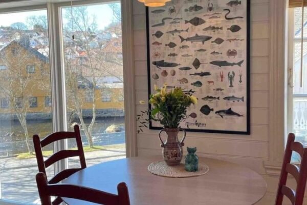 Central apartment with a loft in the middle of Egersund city center