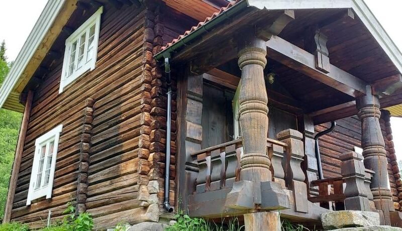 Beautiful place among forests and fields in a good old style