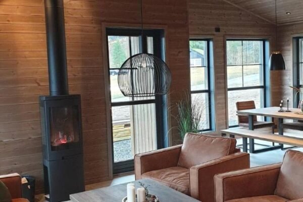 2 cabins surrounded by beautiful nature