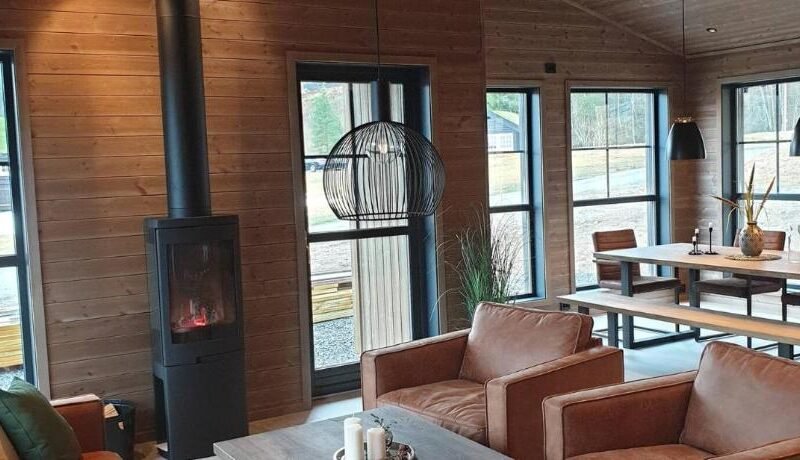 2 cabins surrounded by beautiful nature