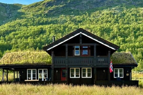 Indoor hot tub, views & nature, cosy family cabin at Filefjell