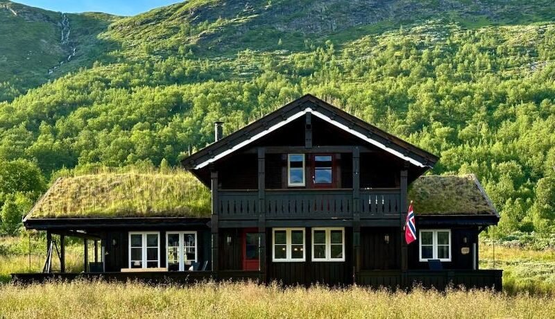 Indoor hot tub, views & nature, cosy family cabin at Filefjell