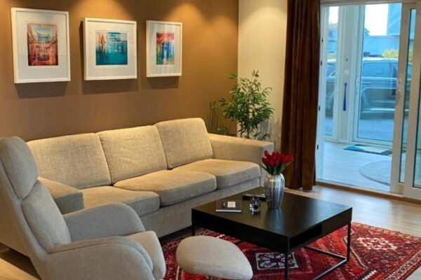 Modern apartment with mountain and sea view