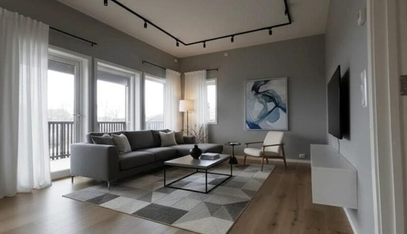 Elegant & Spacious Apartment with Terrace in Central Leknes