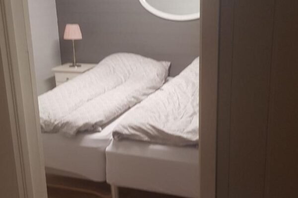 Cosy living room, bedroom and bathroom